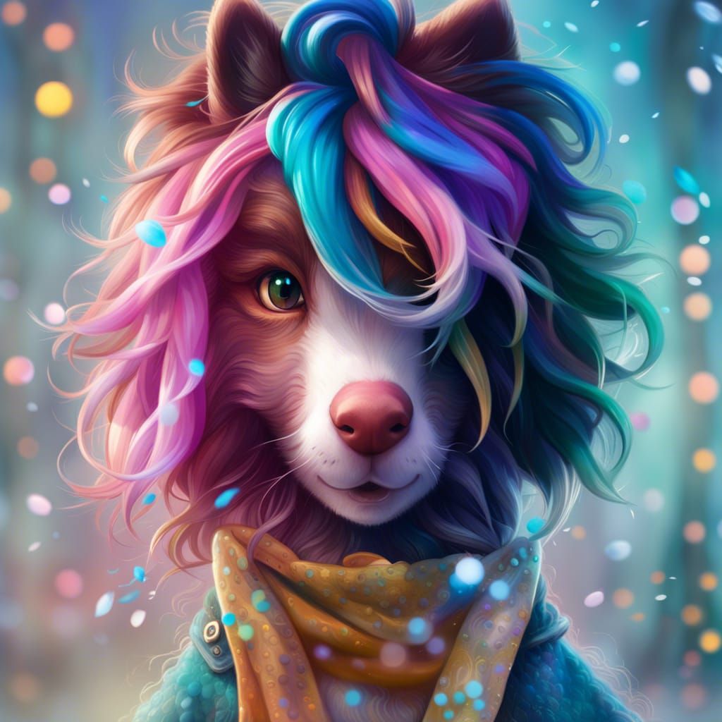 Mugshot Of A Cute Daulphin With Scarf 🦄 Hyperdetailed Eyes. Hyper 