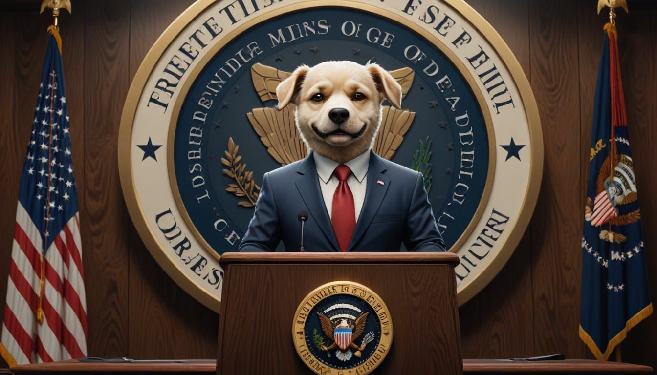 Pesident Pooch  by @Chippa