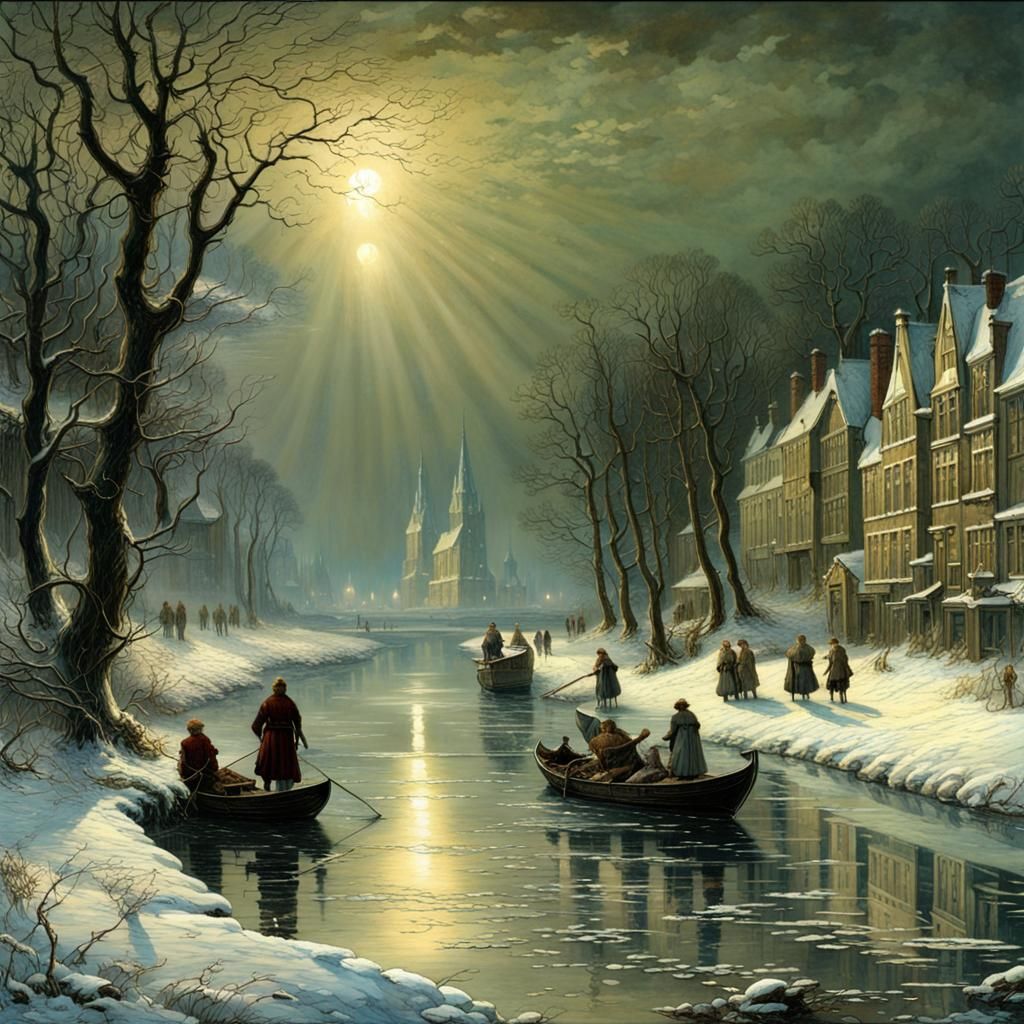 Glittering Dark Winter  by @Sardine