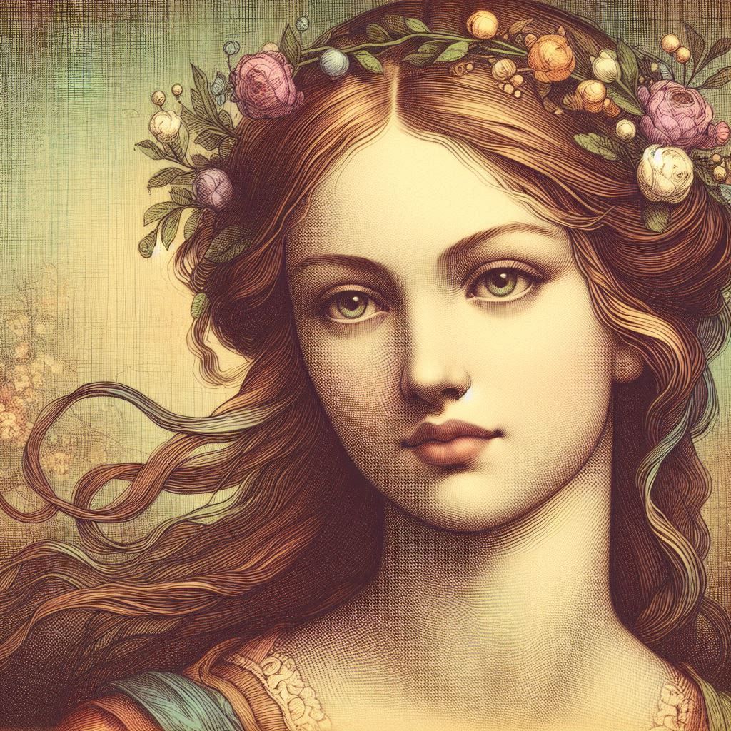 Renaissance Artistry: Lucretia Borgia in Splendid Composition v1