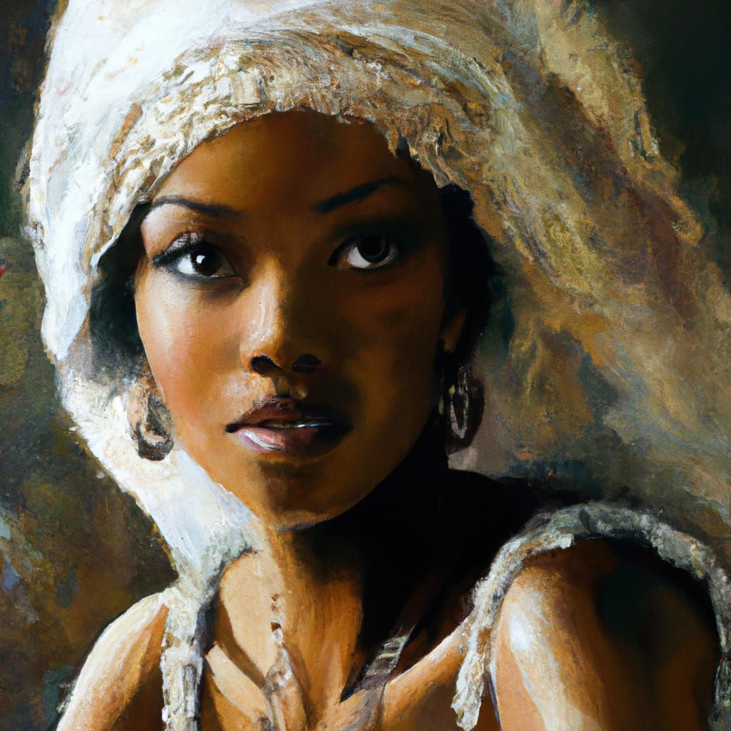 Painting in style of Pino Daeni