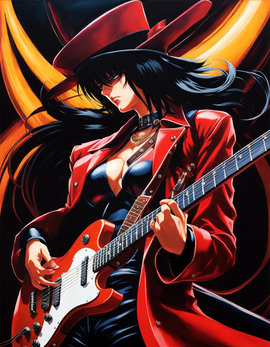 I-No From Guilty Gear Strive Playing Electric Guitar!!!