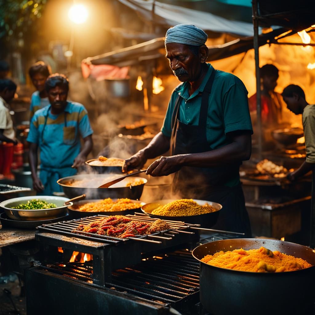 Street Food in sri lanka  by @Damin