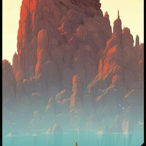 Misty sunrise