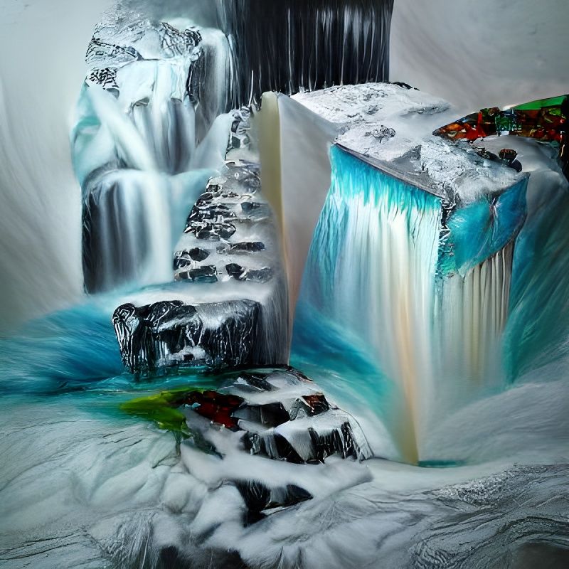 Waterfalls of Ice and Snow