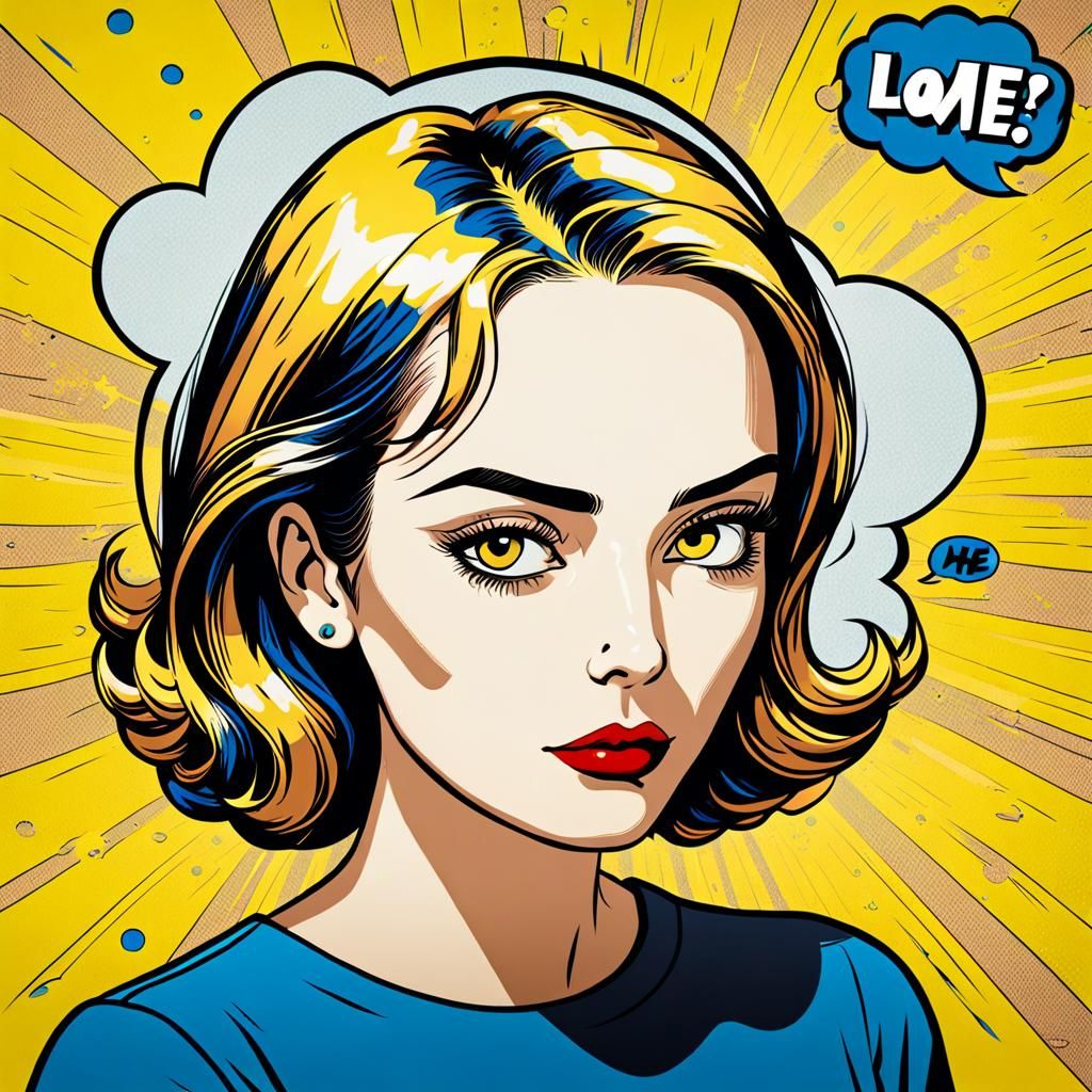 After Roy Lichtenstein - Ai Generated Artwork - Nightcafe Creator