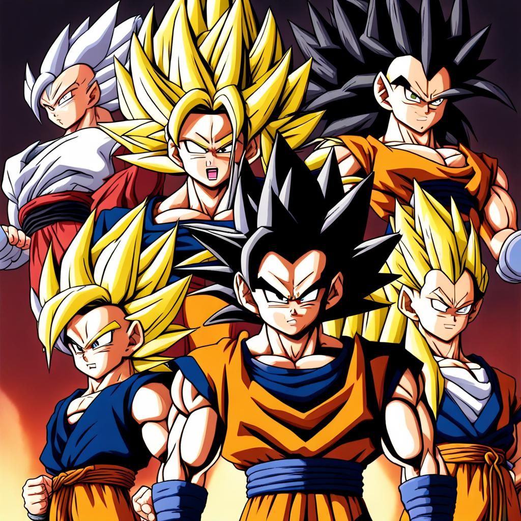 Super Saiyan 4 Family Reunion - AI Generated Artwork - NightCafe Creator