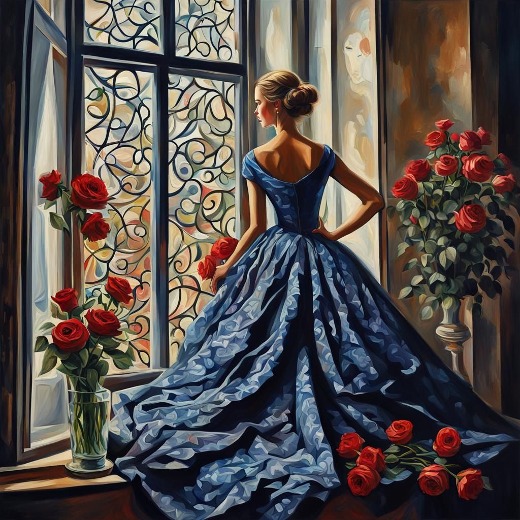 A woman in the window!!!
