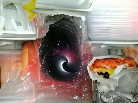 A supermassive black hole in my freezer