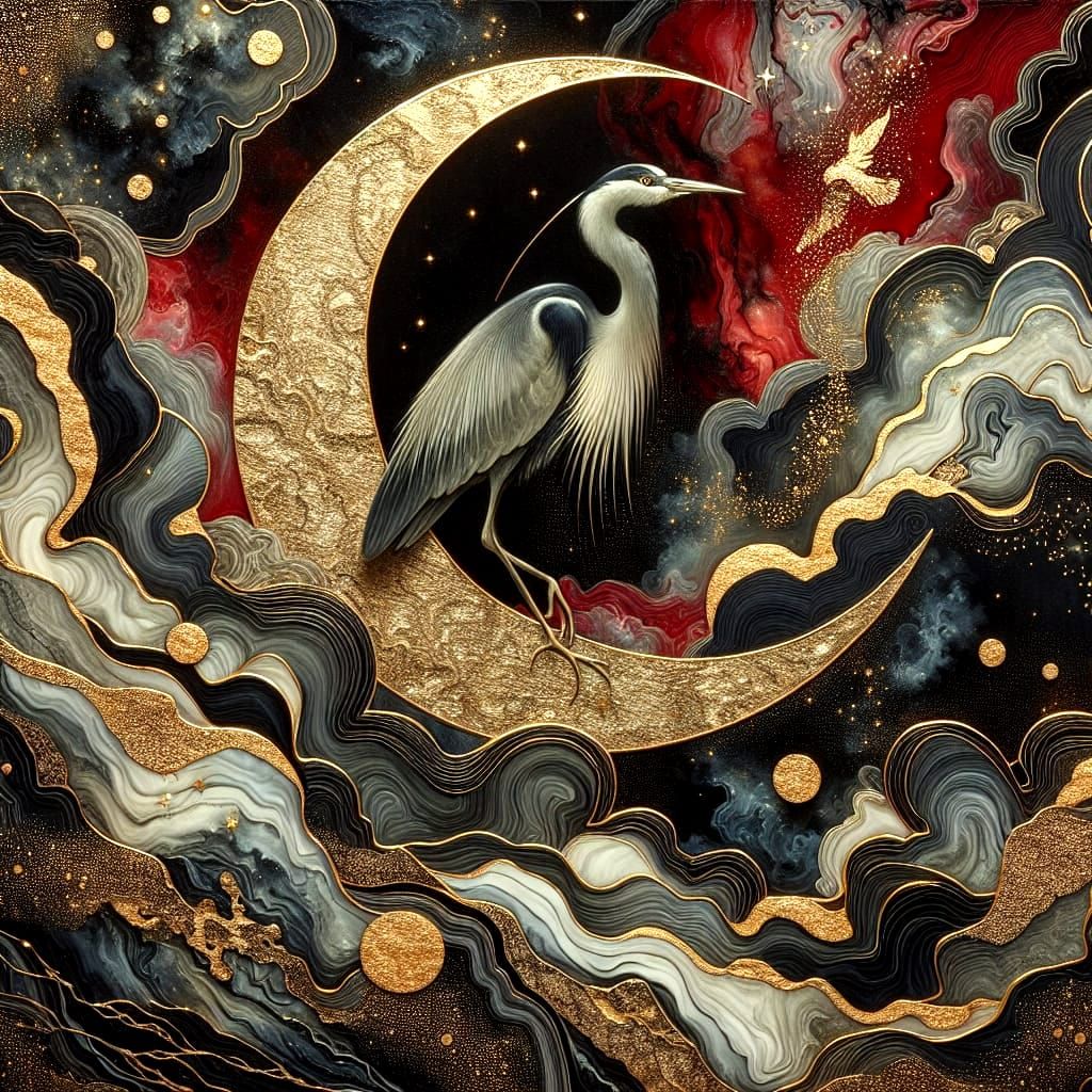 In the embrace of the Moon  - 8  by @Croc lover