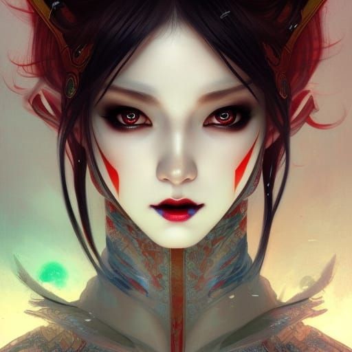 Beautiful Korean Elf Vampiress - AI Generated Artwork - NightCafe Creator