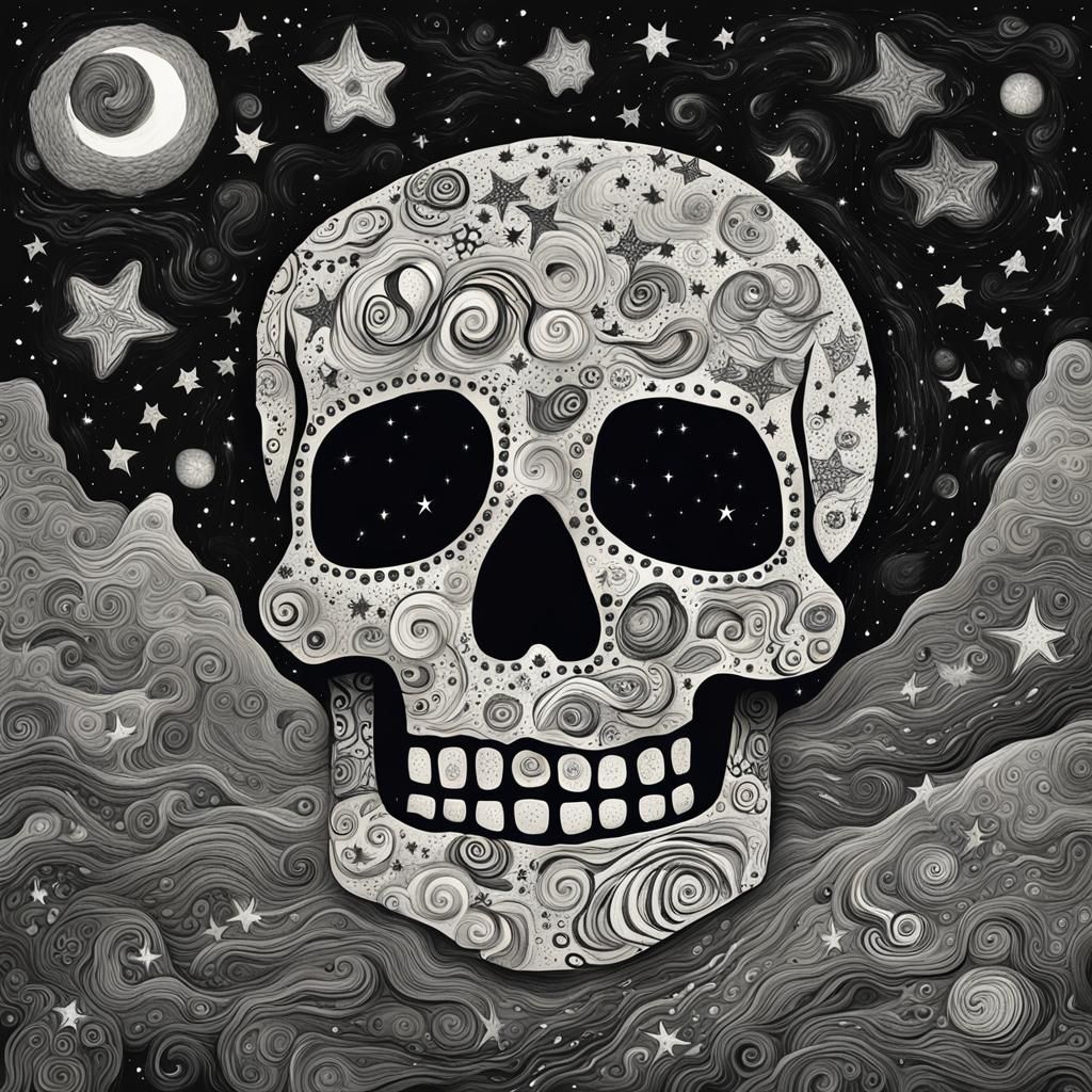 horse ,Lakota  heyoka painted horse  , colorful, Van Gogh ,rayograph Man Ray collection of random b&W objects, light reflecting, things laid...