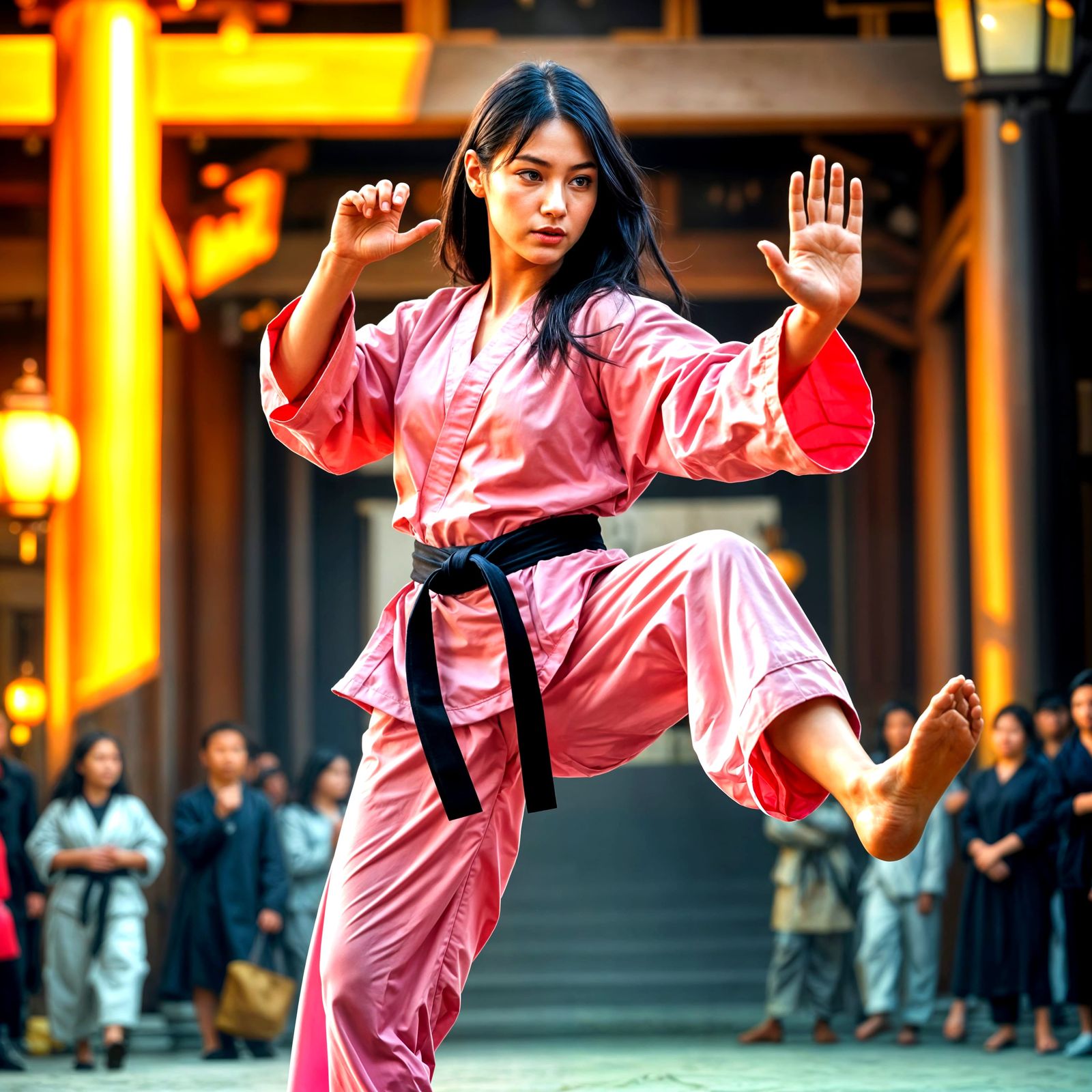 The Renshi Maestro Gives a Karate Demonstration  by @Paul Fox