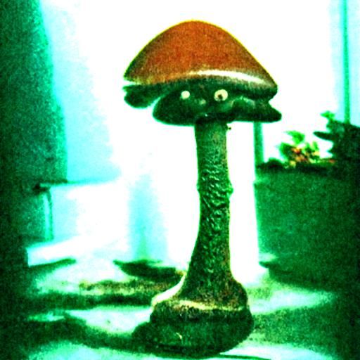 Vintage Eery mushroom