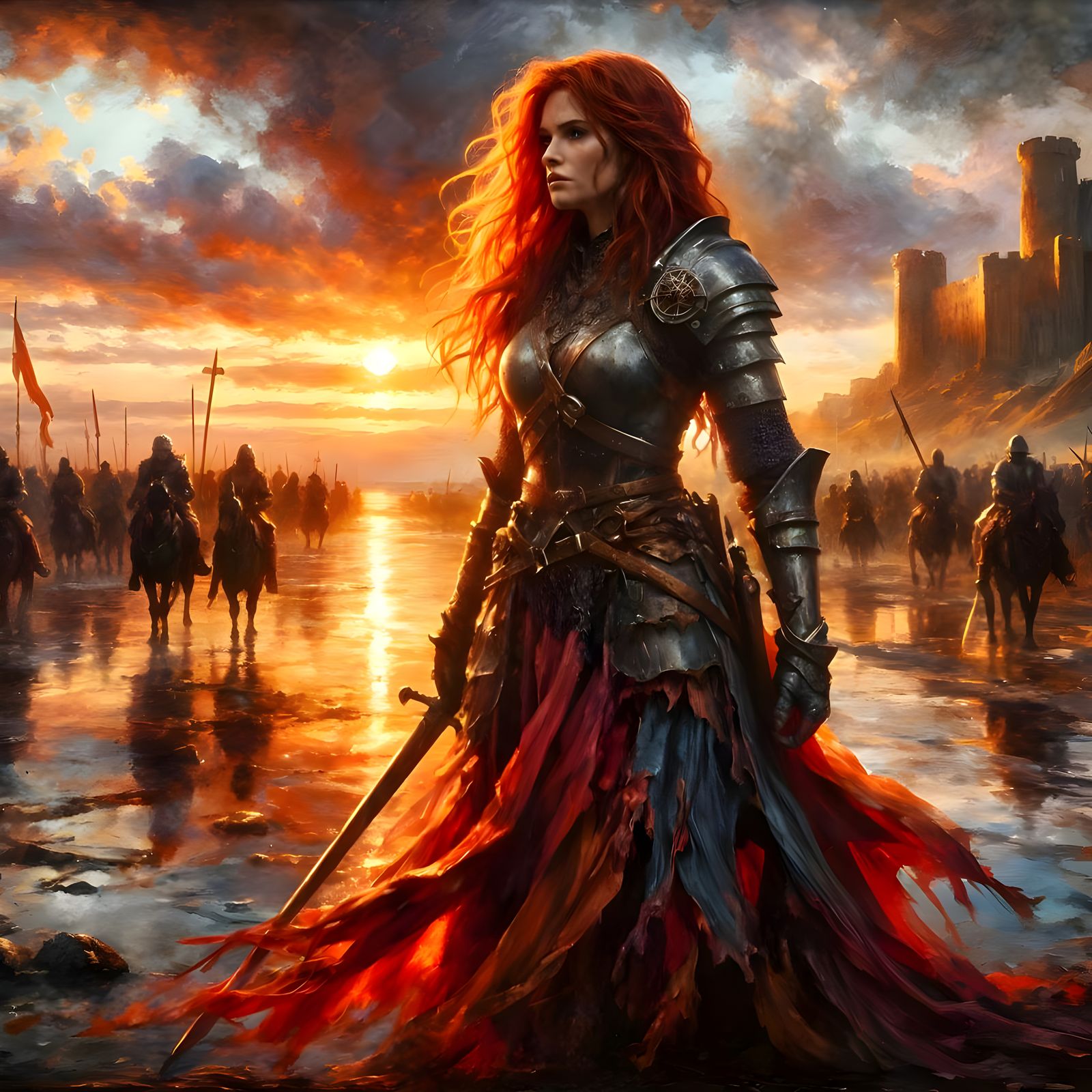 Red-haired warrior