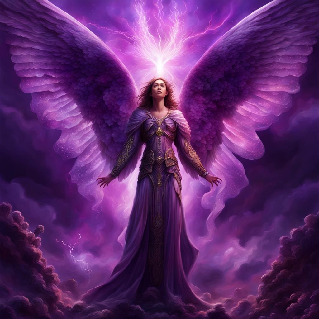 Archangel of violet flame  by @Solea