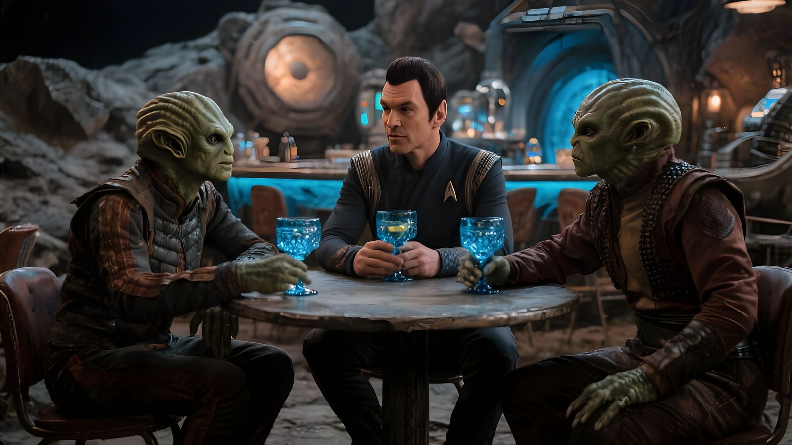 blue drinks  by @Wroof