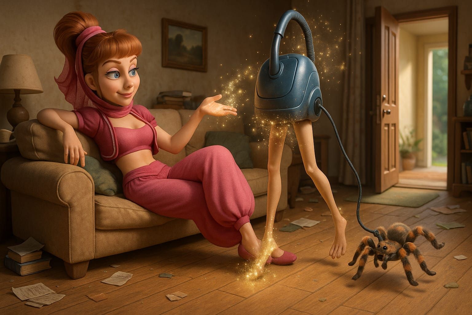 When Your Vacuum Walks the Spider