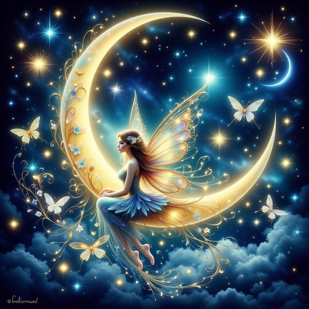 Fairy In The Moon