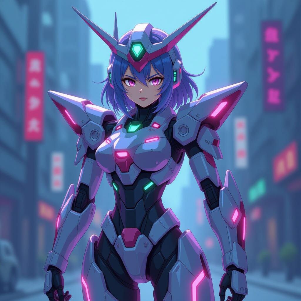 Future Mecha Girl in Studio Trigger Style