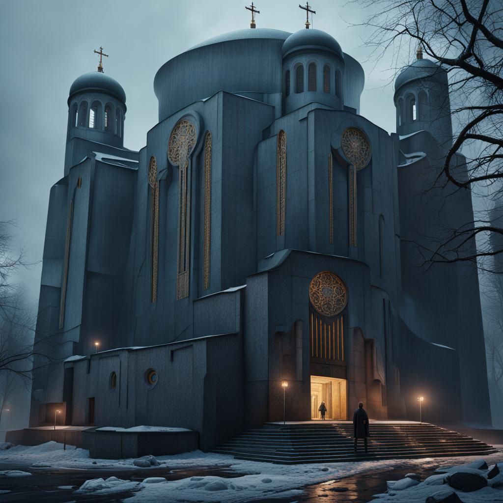 Brutalist Eastern Orthodox Church #2