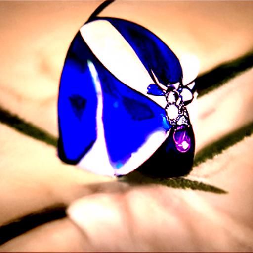 Spiral sapphire butterfly 🦋