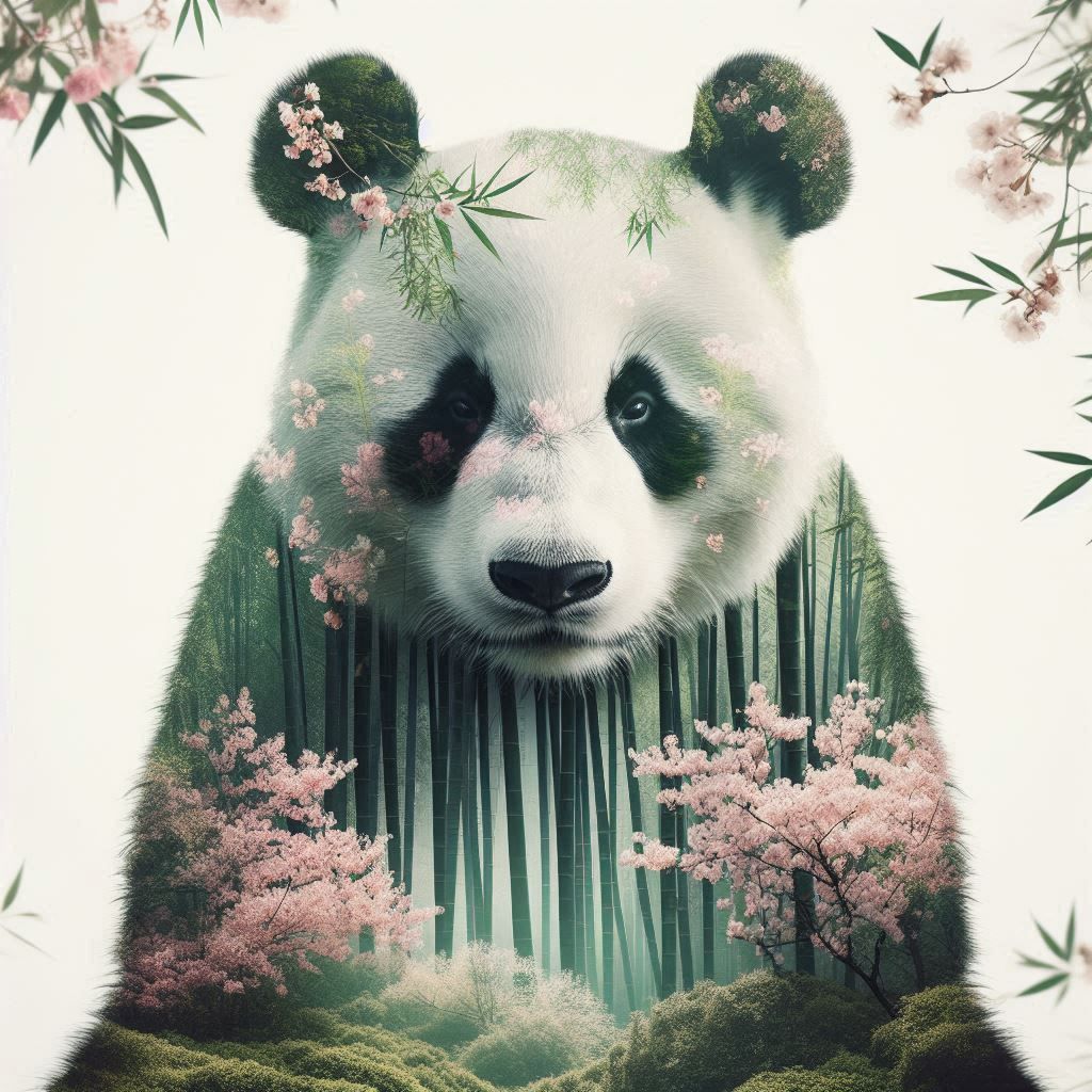 double exposure beautiful fantasy portrait landscape..