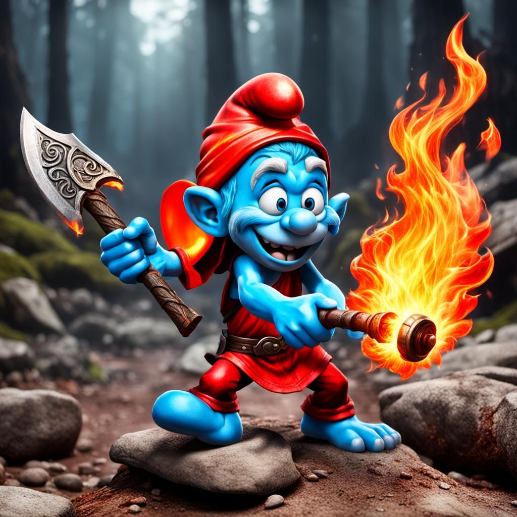 Bringer of fire smurf