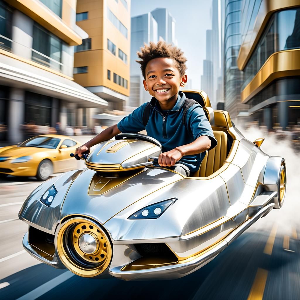 Futuristic Toy Sports Hoovercraft #4  by @Aways Learning