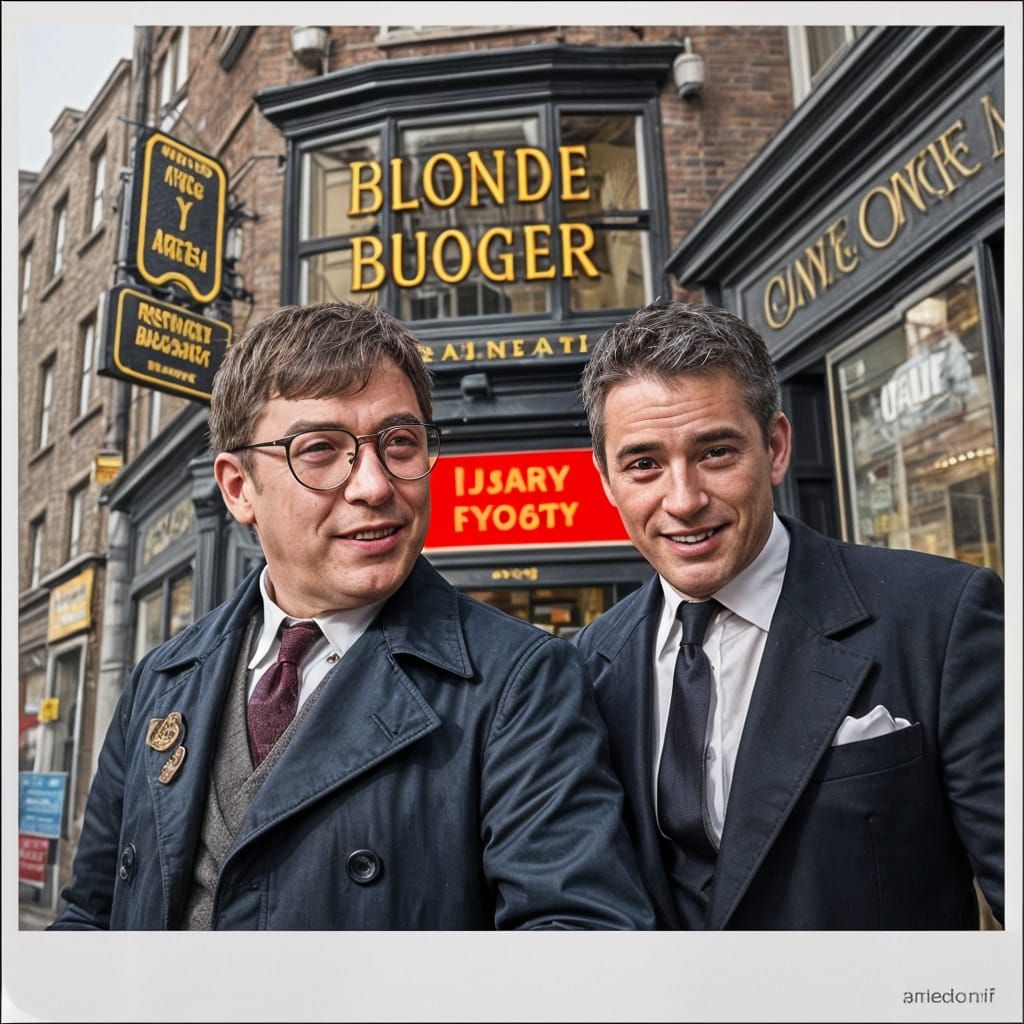 A really genuine Polaroid of Ronnie and Reggie Kray outside ...