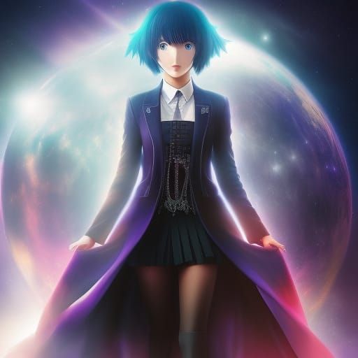 The galaxy is in her hands, Tokyo ghoul, body and face portr...