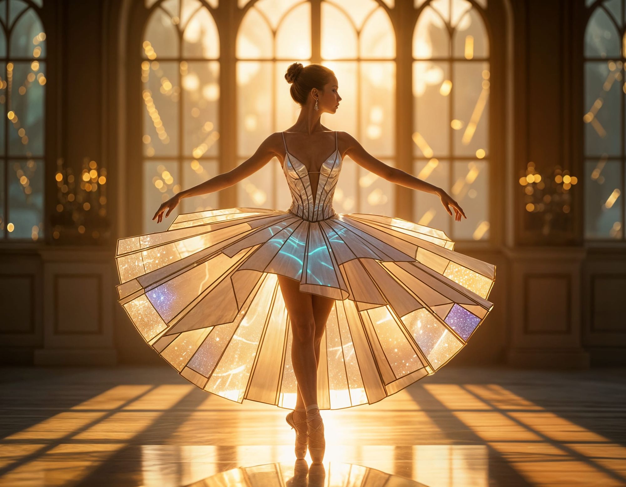 sparkling in the sunlight