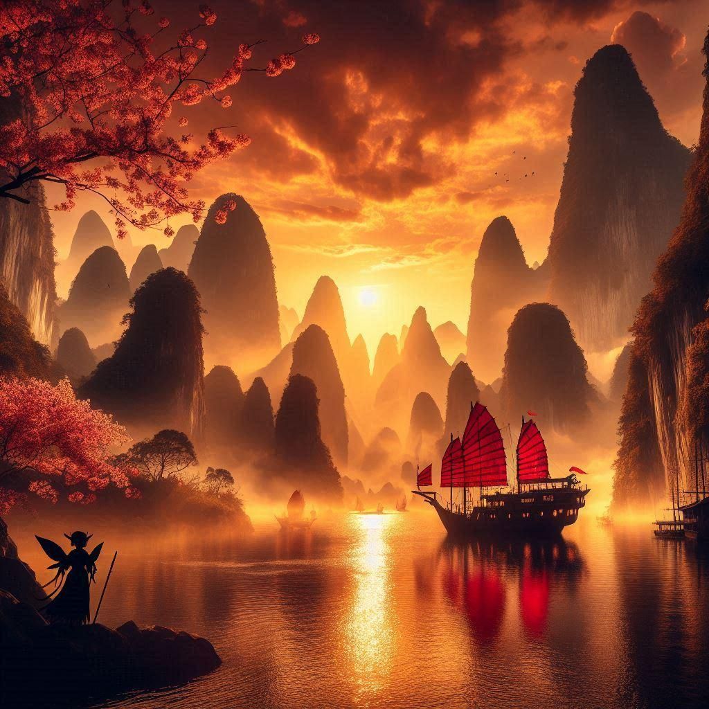 Bon voyage from elven sanctuary   by @Ideal