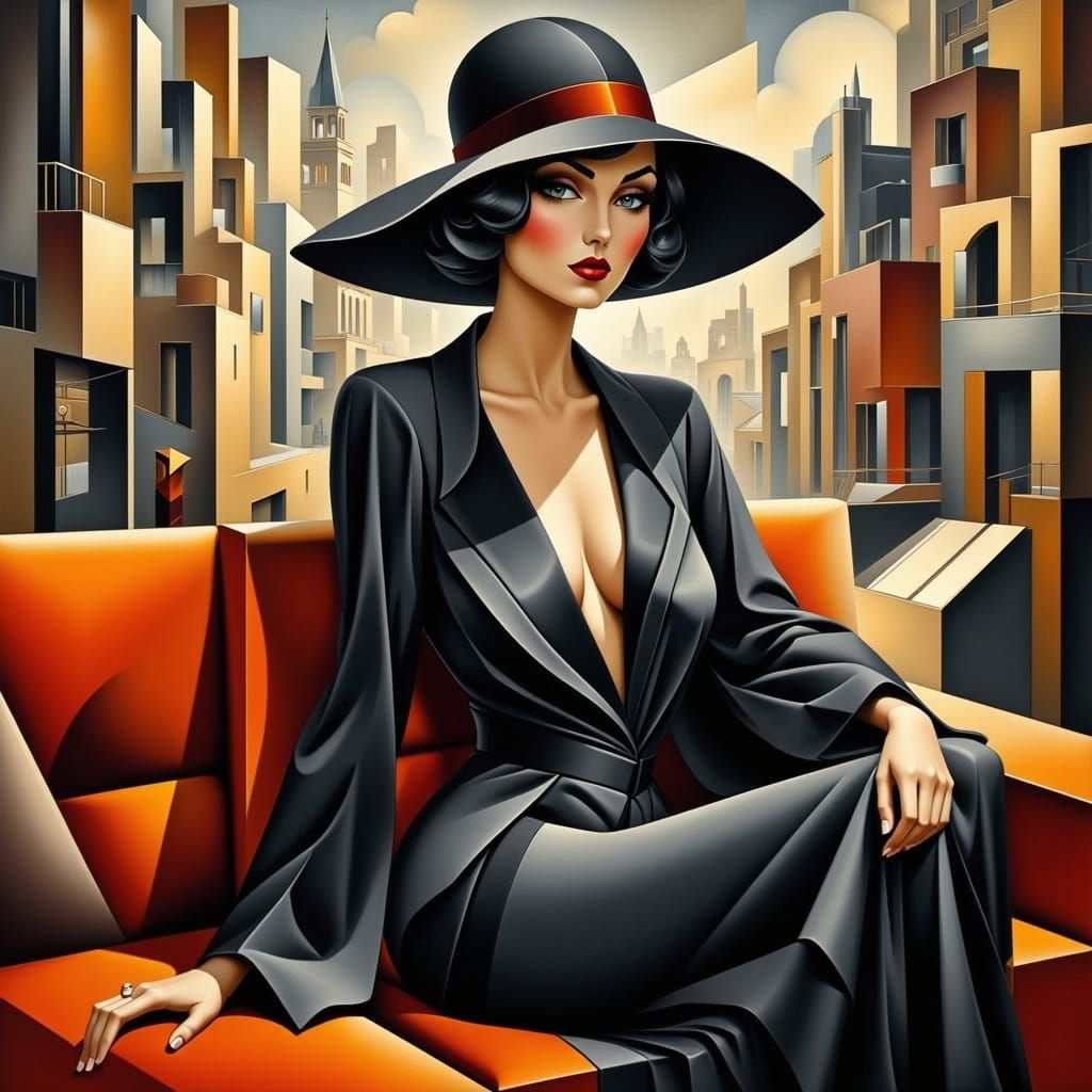 <lora:Cubist Flux:1.0>  