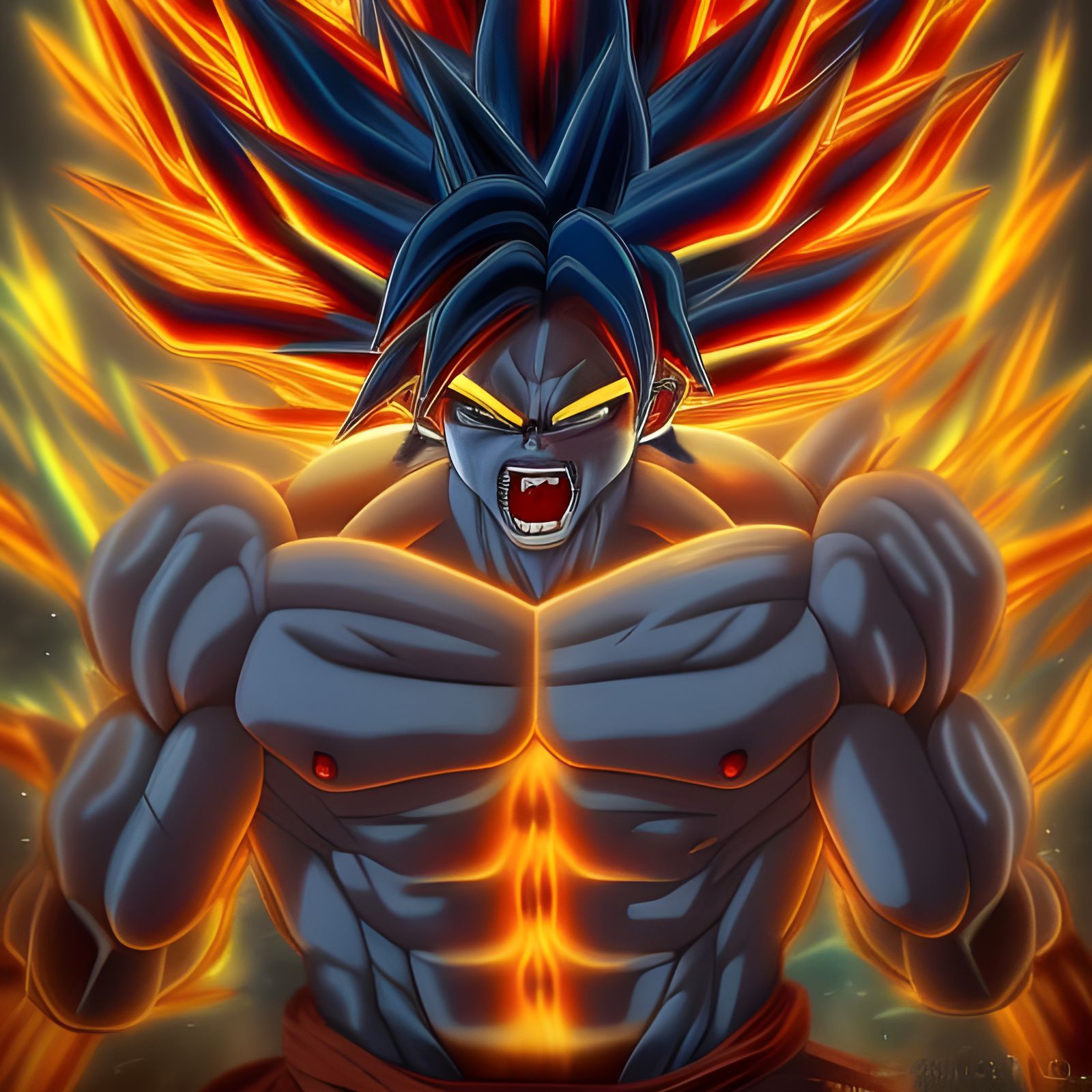 Goku super saiyan 5 - AI Generated Artwork - NightCafe Creator