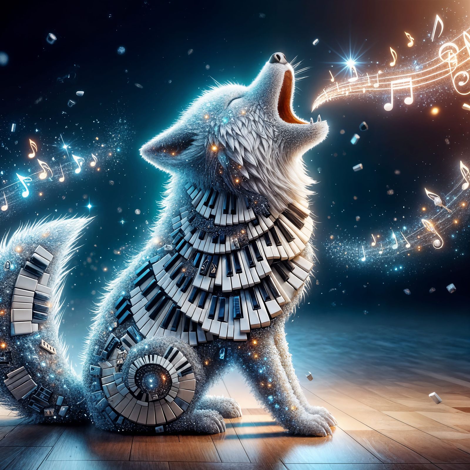 Symphony of the Howling Keys  by @Artificial Artistry