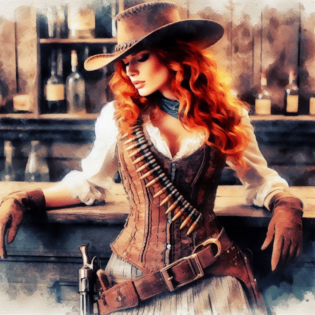 Fire Hair at the Bar