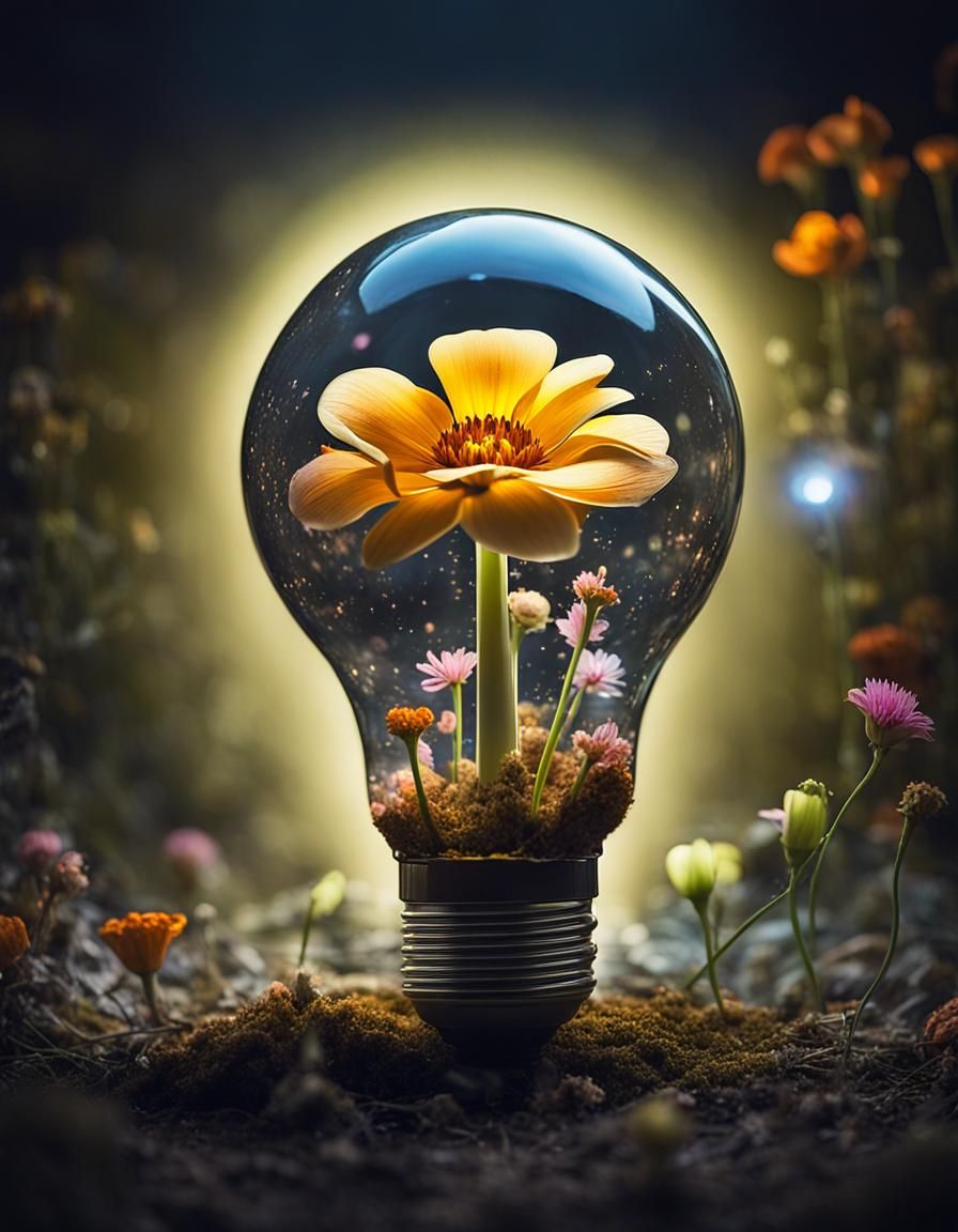 a light bulb 6