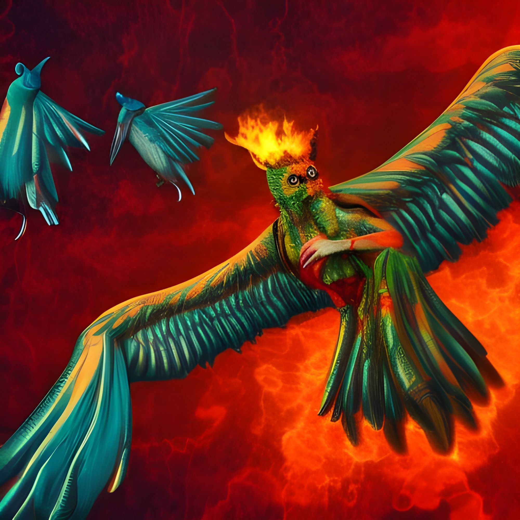 Birds of hell - AI Generated Artwork - NightCafe Creator