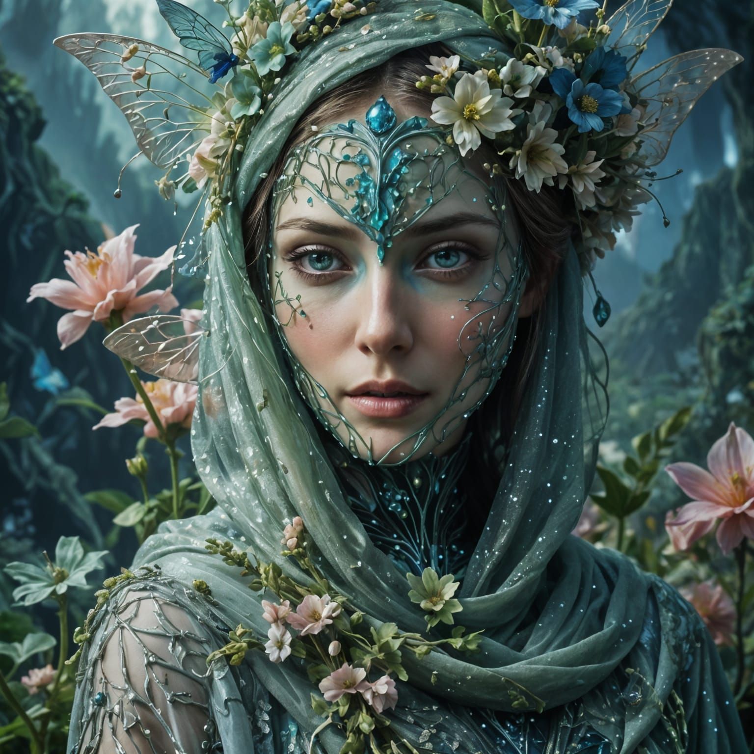 Ethereal Fairy in a Magical Landscape