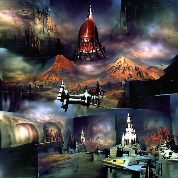 American McGee's Space Adventure matte painting