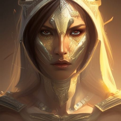 A evil elf female warrior