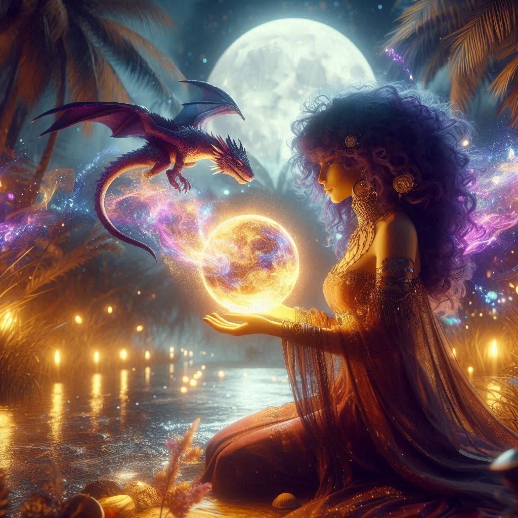 Magelis and her small Dragon Tinx