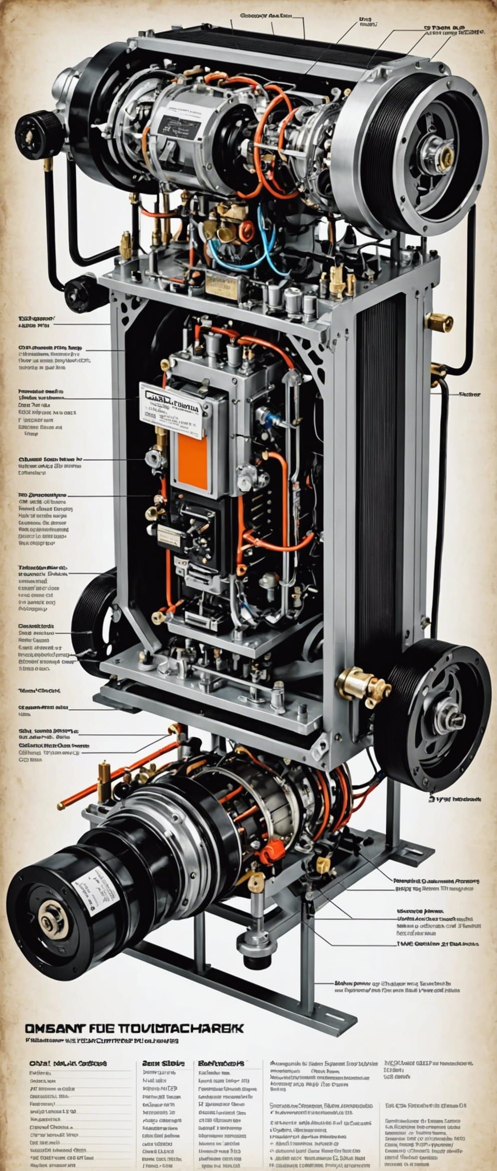 Exploded tech manual diagram classic 2260-2284 Slant six flux capacitor