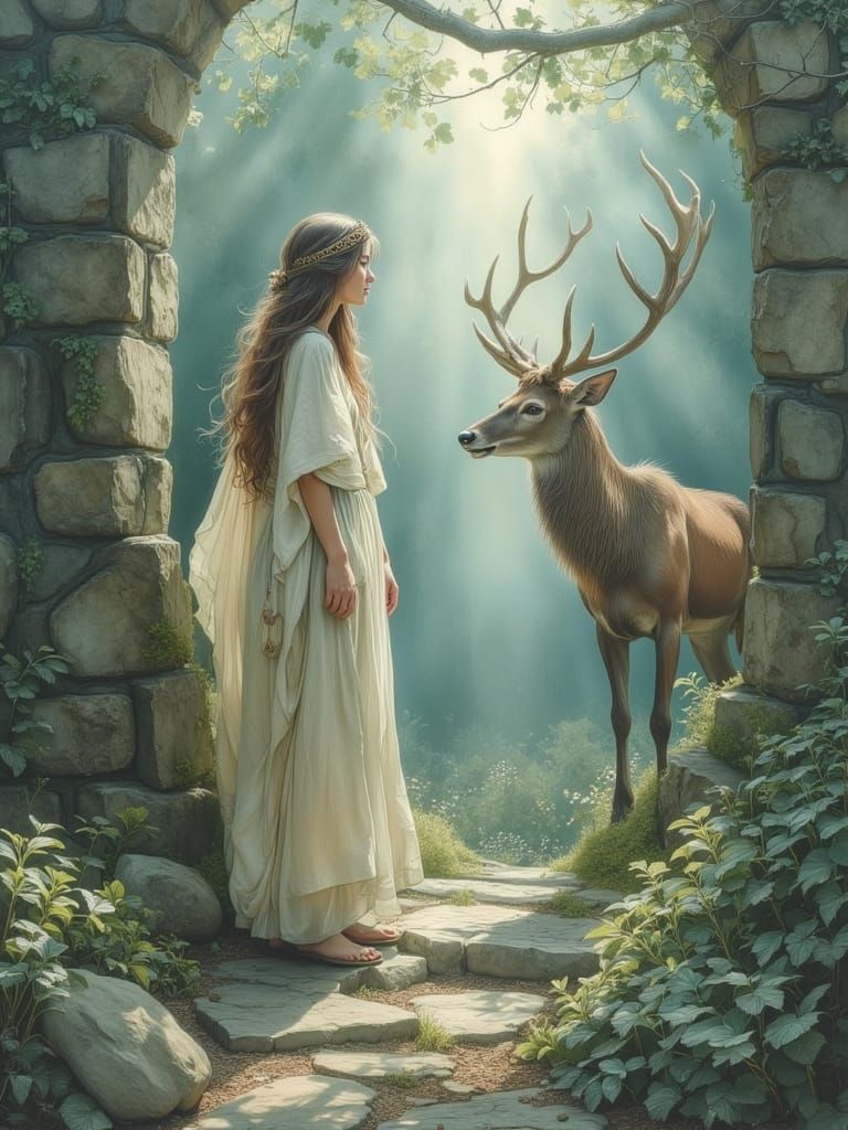 The Druid‘s Daughter  by @weirdlittlelady