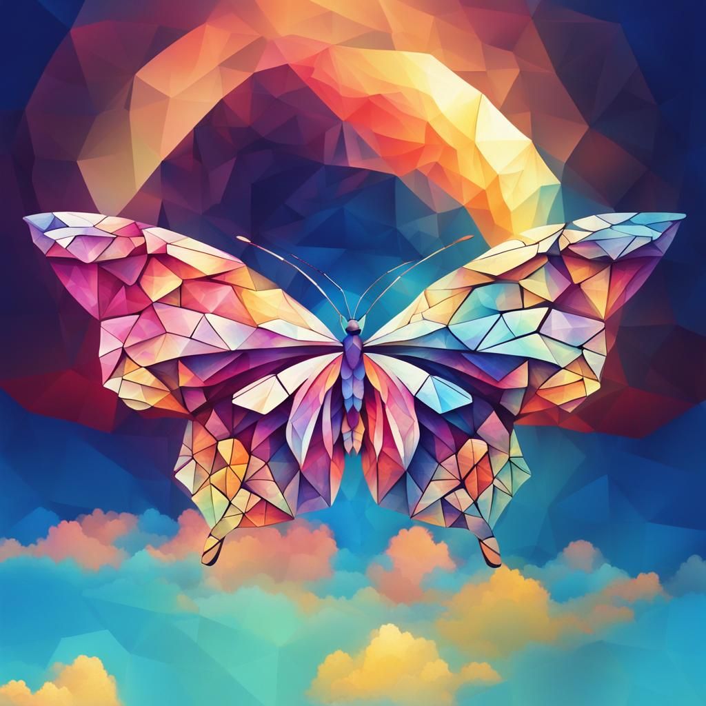 geometric butterfly