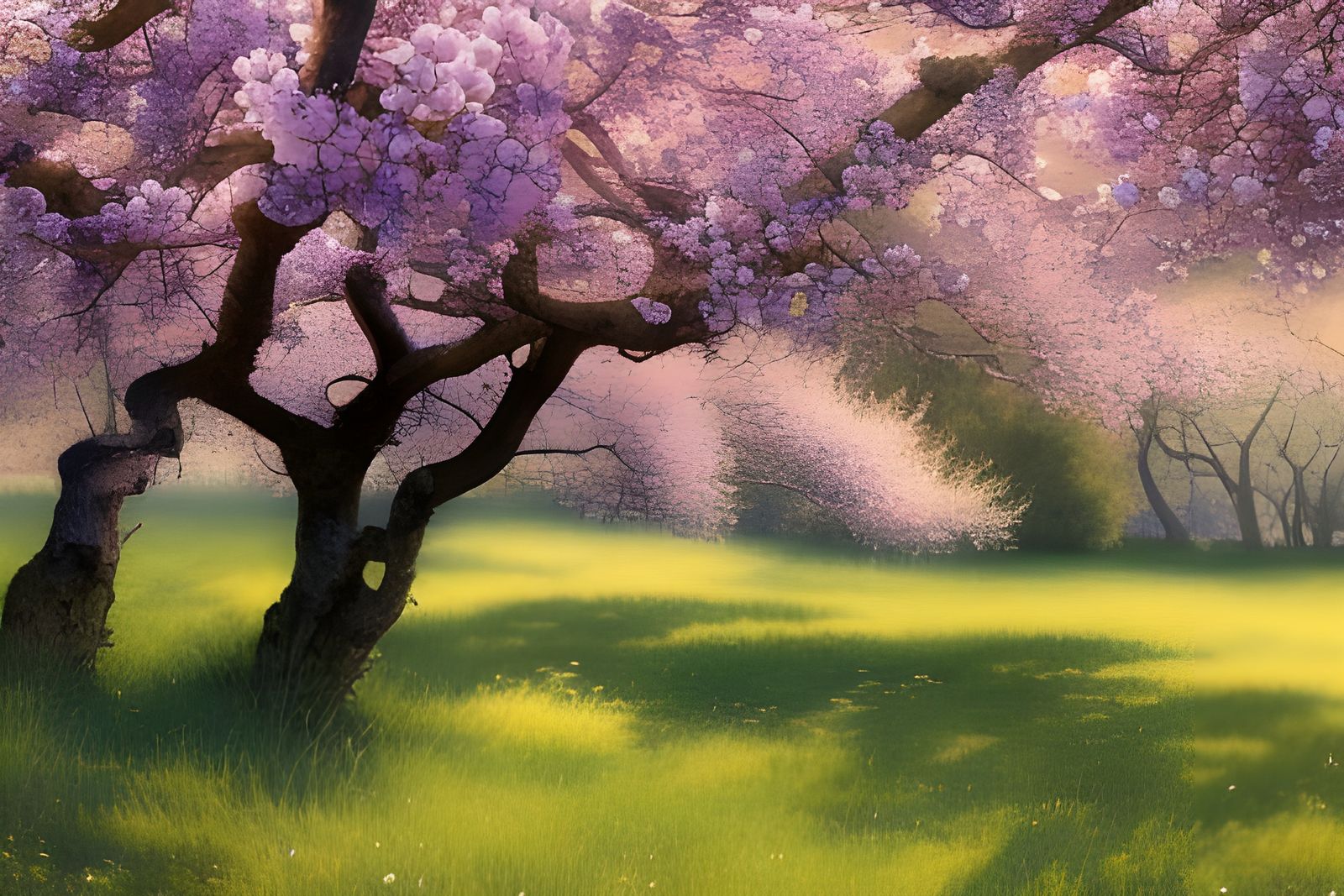 apple tree blossom in an orchard