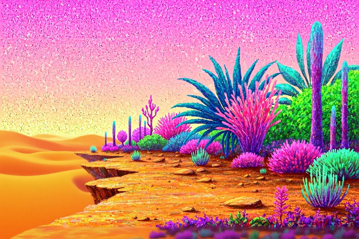 oasis in desert