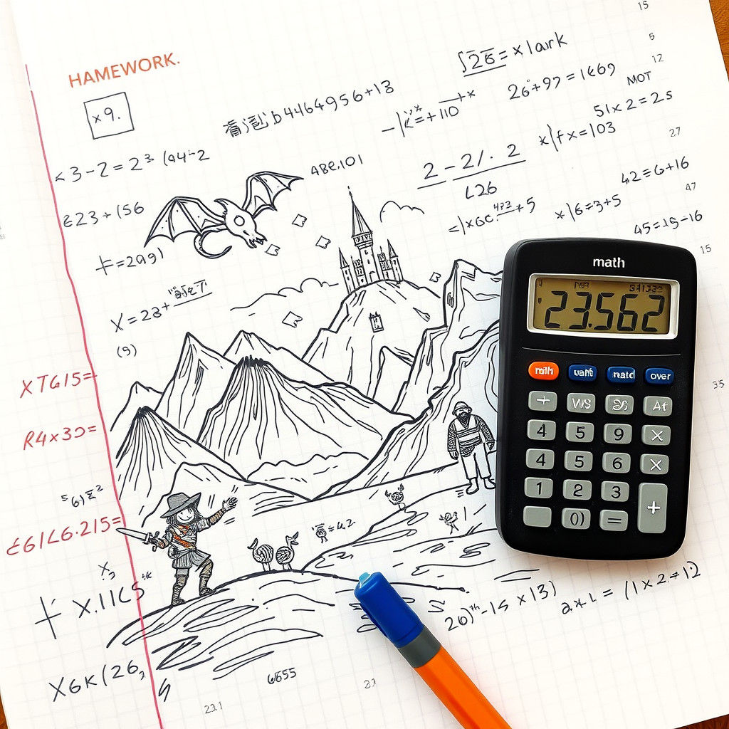 Math class   by @DaoRa