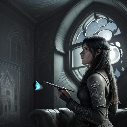 Architect's Trompe L'Oeil Sketch in Hyperrealistic 3D Render